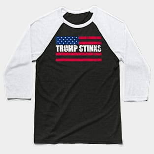 Trump Smells Trump Stinks Vintage Baseball T-Shirt